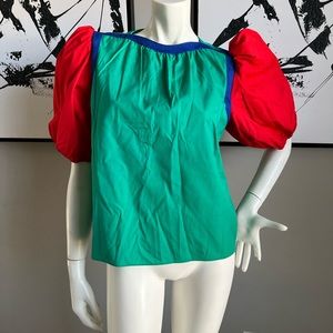 Vintage colorblock top